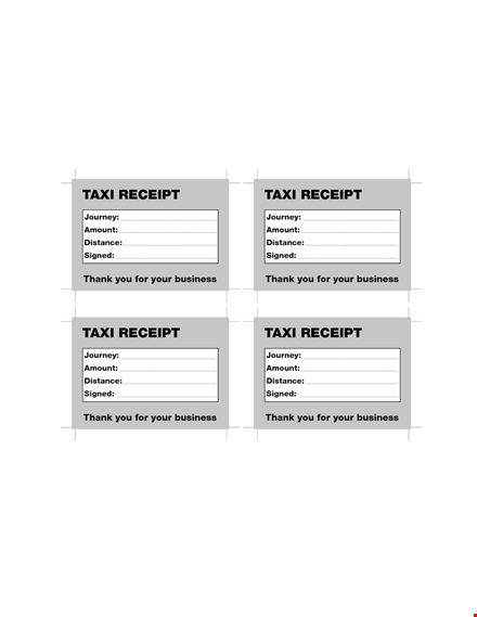 taxi receipt template to download template