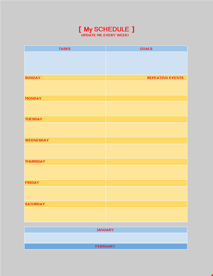 download our every update checklist template template