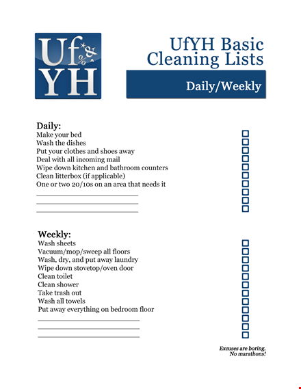 cleaning checklist template - streamline your cleaning routine with our comprehensive checklist template