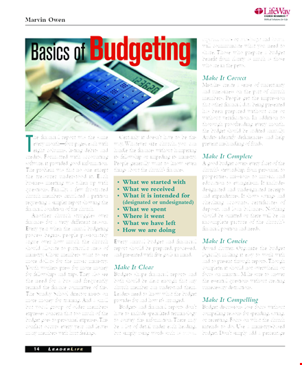 sample church budget template for mac template