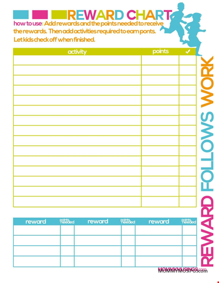 create a positive behavior with our chore reward chart | (company name) template