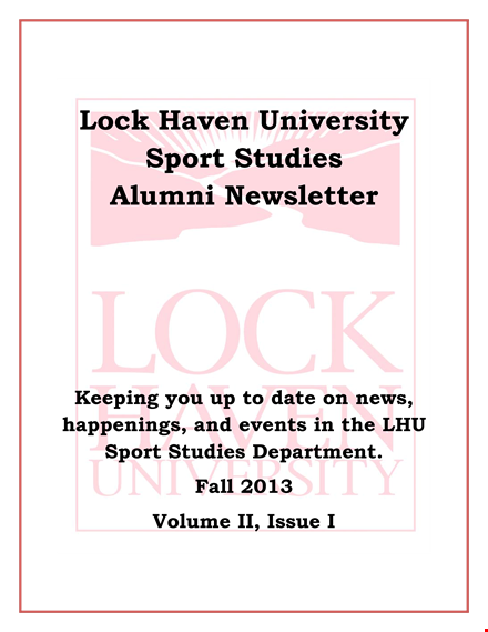 lhu sport admin newsletter fa template