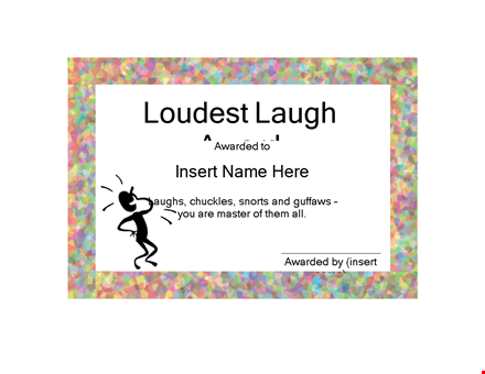 funny certificate template template