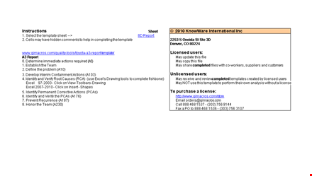 root cause analysis template - easily identify issues | qi macros template