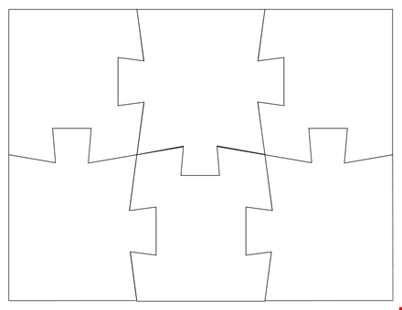 puzzle piece template - customize your own puzzle design template