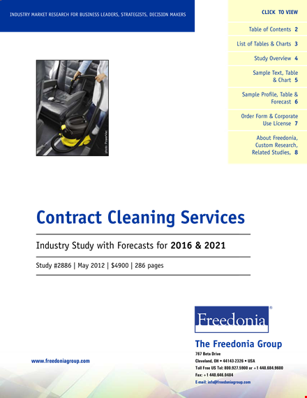 free template for contract cleaning services | boost your market revenues template