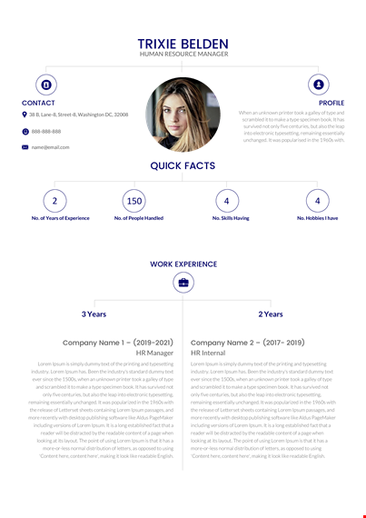 professional modern resume template - stand out from the crowd template