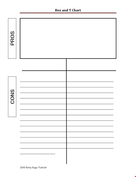 pros and cons template form in word template