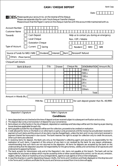 deposit slip template - easily create professional deposit slips for quick transactions template