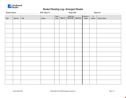 free reading log template for students - track your reading progress template