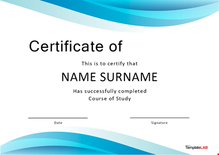 certificate completion: boost your credentials with our certification program template