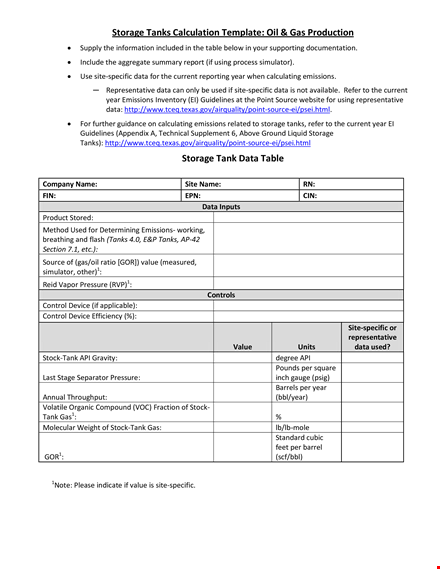 oil storage inventory & tanks for efficient storage solutions template