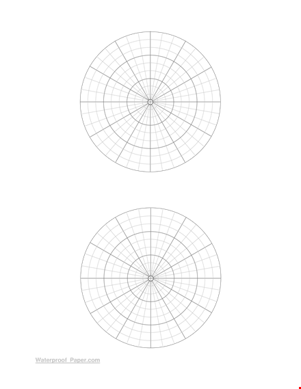 free printable polar coordinate graph paper template