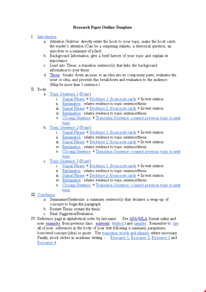 research proposal template - expertly crafted for thesis with topic, evidence, and sentence template