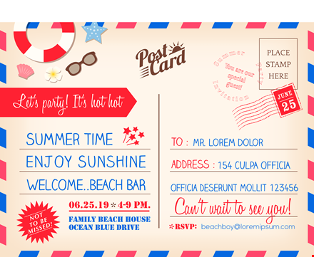 create stunning postcard designs with our professional postcard template template