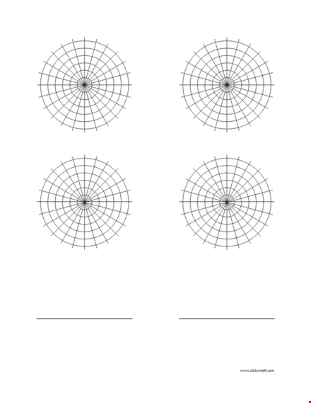 polar plane graph paper - printable template for polar coordinate system template