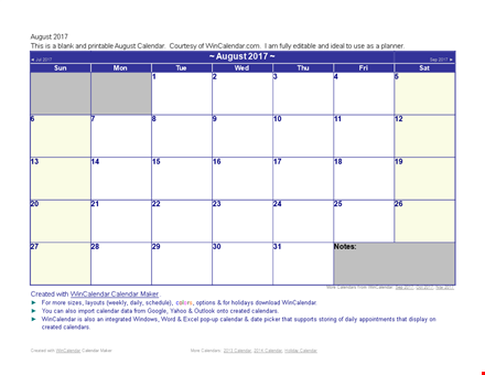 free daily calendar template template