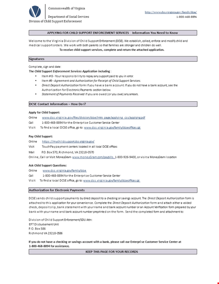 child support agreement: determine the best support number for your child by both parents template