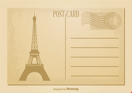 design custom postcards with ease - professional postcard template template