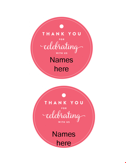 custom gift tag templates - easily personalize or print ready-made designs template