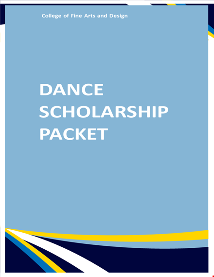 dance scholarship essay example template