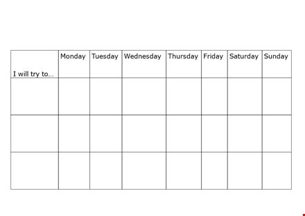 get your kids excited about chores with our reward chart - monday to wednesday template