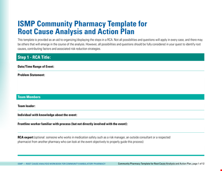 get to the cause of the issue with our root cause analysis template - pharmacy analysis template