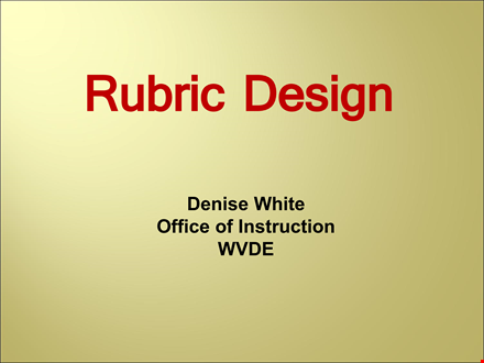 grading rubric template - evaluate student performance | rubric for waitperson template