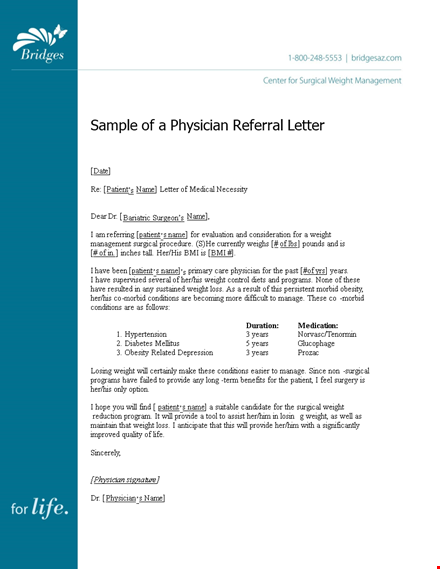 medical referral letter template template