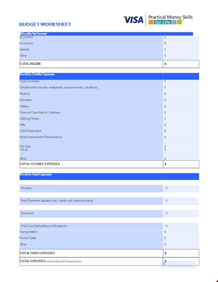 create and manage your home improvement budget with this monthly expense tracker template