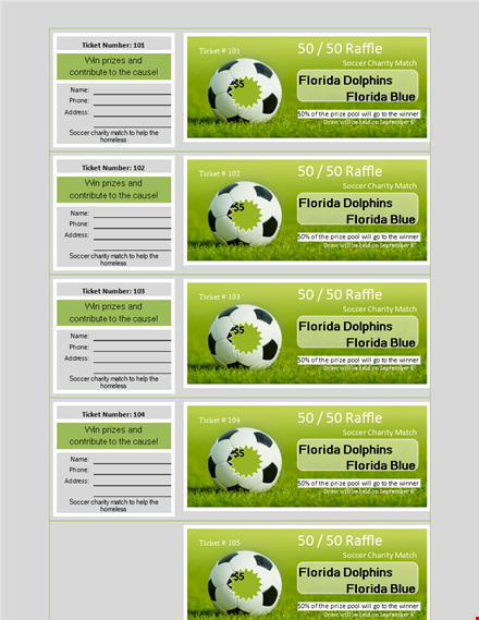 custom raffle ticket templates - design & print numbered tickets for prizes template