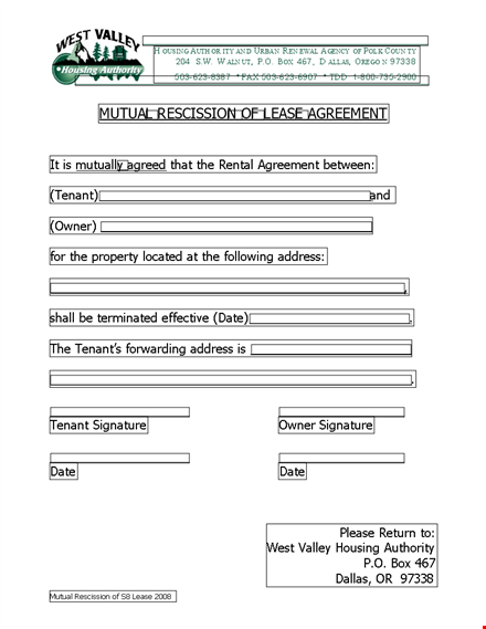 rescission agreement - simplify your contract termination process template