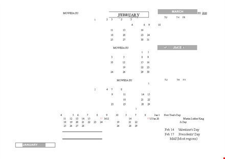holidays calendar - find the perfect time to plan, explore, and celebrate | mowesa template