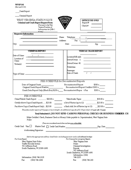 police report template - easily document crash and criminal incidents template