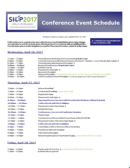 conference event template