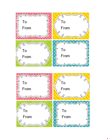 printable gift tag template - free editable & customizable designs template