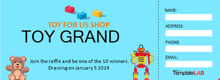 create an exciting buzz for your grand raffle with templatelab template