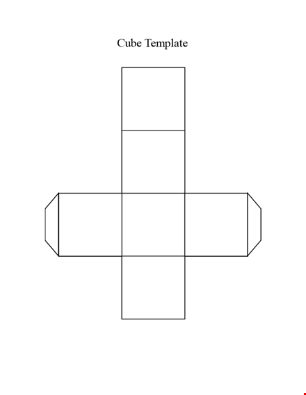 printable cube template template