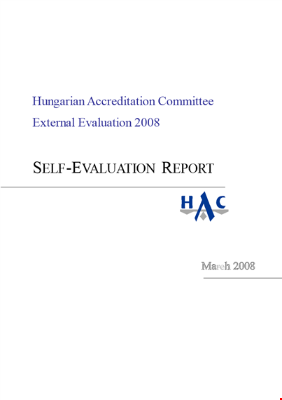 self evaluation template