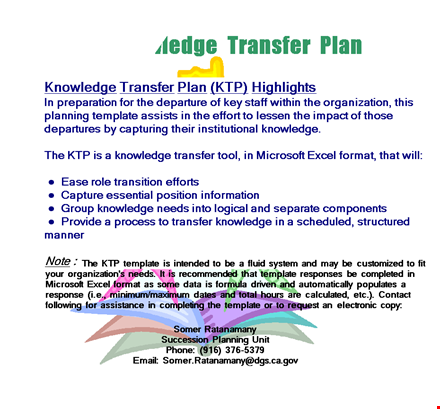 effective transition plan template - streamline your process template