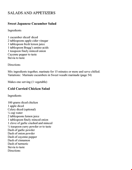 diet recipe book template template