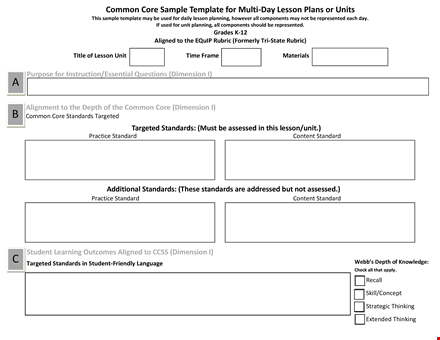 unit plan template - organize and enhance your lessons with this comprehensive unit planning tool template