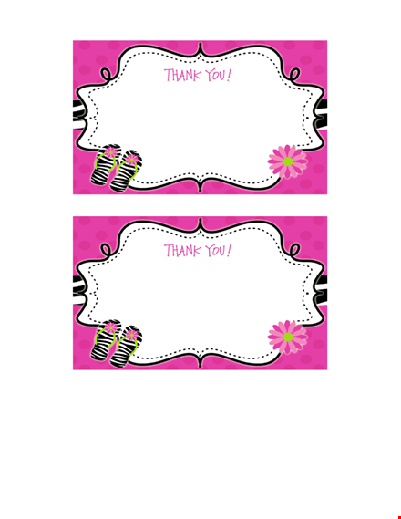 thank you card templates - free printable designs and ideas template