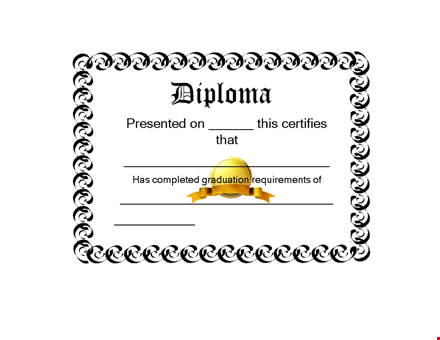 customize diploma template - create your own diploma in minutes template