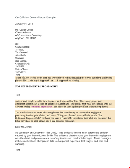 effective demand letter template template