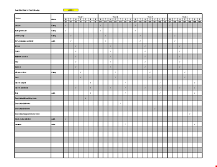 get organized with our chore chart template - simple and effective template