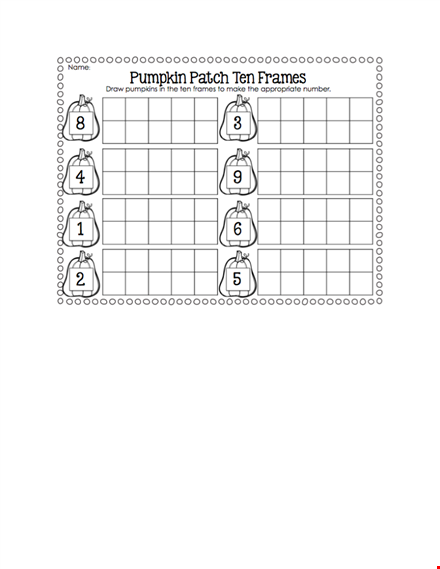 free printable ten frame template for math activities template