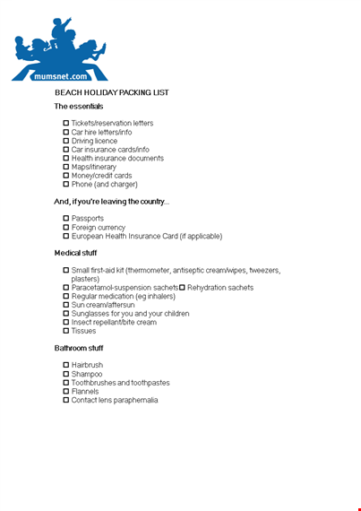 packing list template | organize small items & cream with insurance template