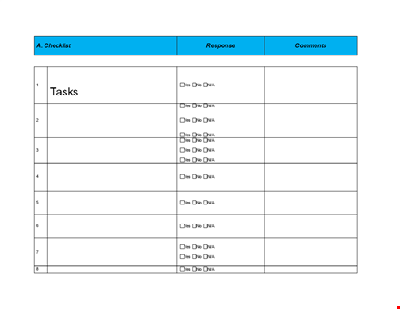 simple task checklist template template