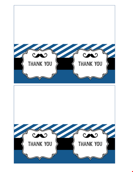 thank you card template - customizable and printable template